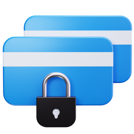 Card Lock  3D Icon