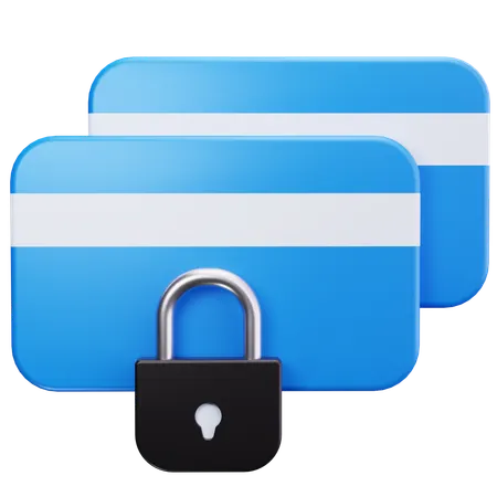 Card Lock  3D Icon