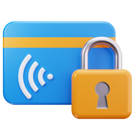 Card Lock  3D Icon