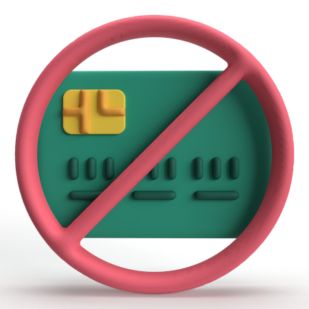 Card Not Accepted  3D Icon
