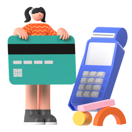 Card Payment  3D Illustration