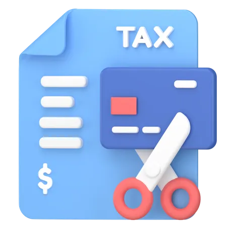 Pay Tax With Card 3D Icon