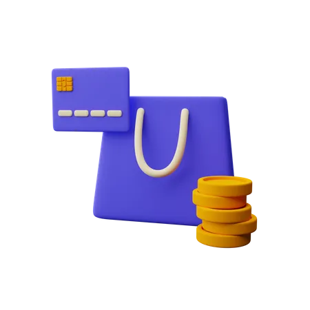 Shopping Payment Download This Item Now 3D Icon