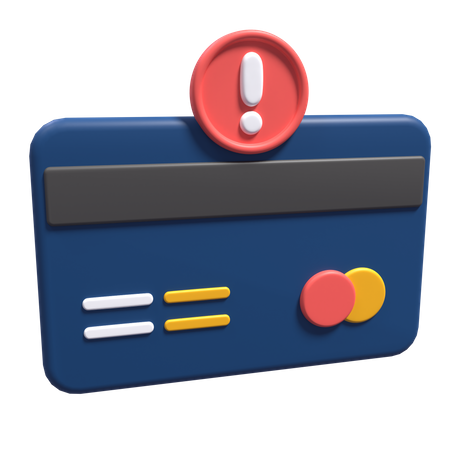 Card Payment Alert  3D Icon