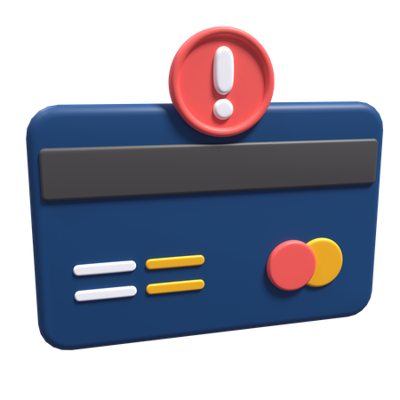 Card Payment Alert  3D Icon