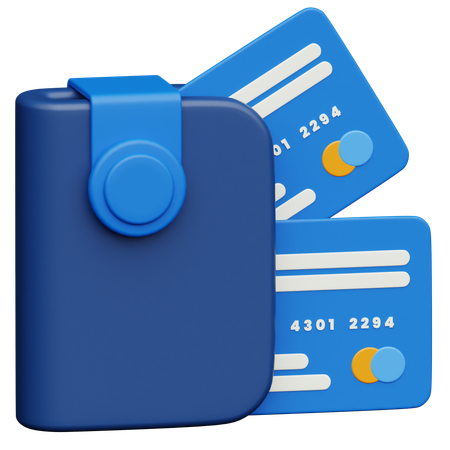 Card Payment and wallet  3D Icon