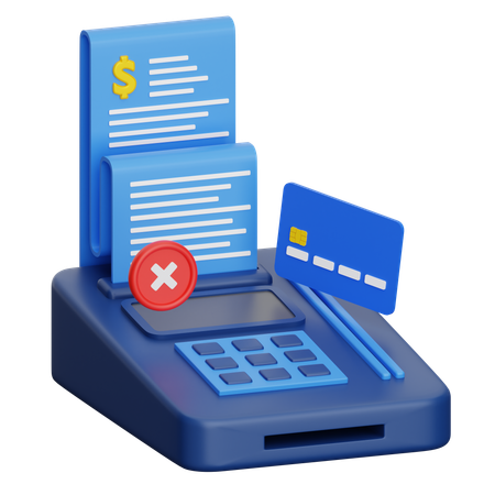 Card payment denied  3D Icon