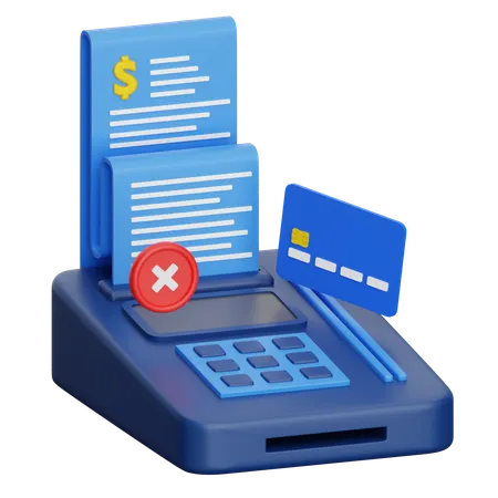 Card payment denied  3D Icon