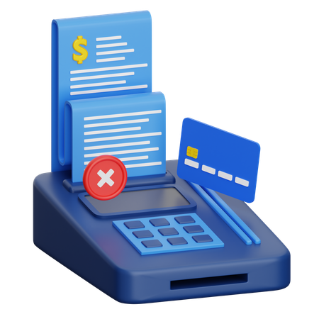 Card payment denied  3D Icon