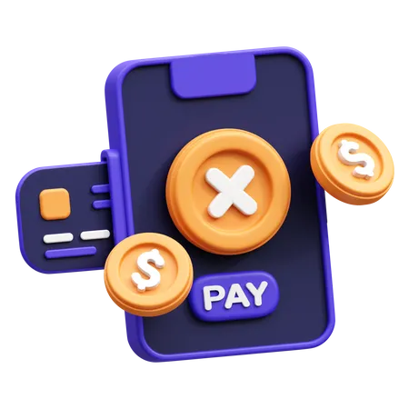 Card Payment Denied 3 D Icon 3D Icon