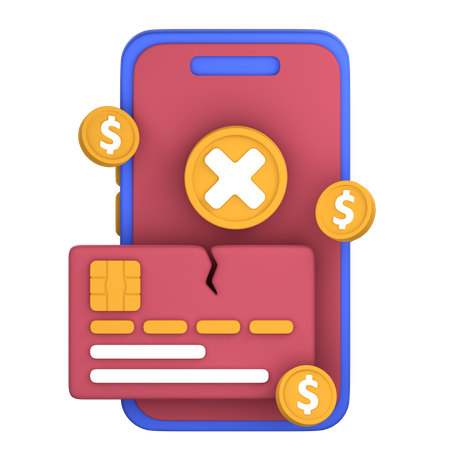 Card Payment Denied  3D Icon