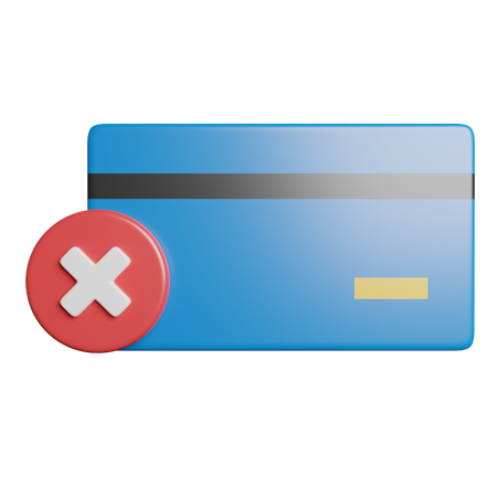 Card payment error  3D Icon