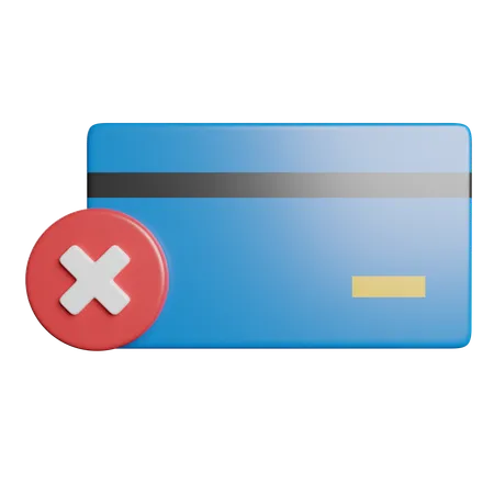 Card payment error  3D Icon