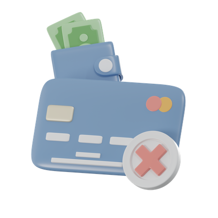 Card Payment Failed  3D Icon