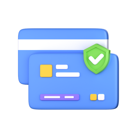 Card Payment Protection  3D Icon