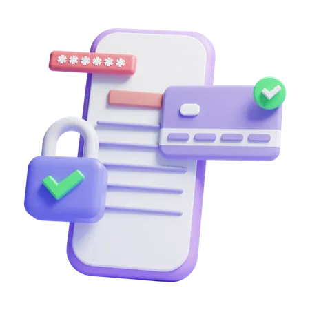 Card Payment Security  3D Icon