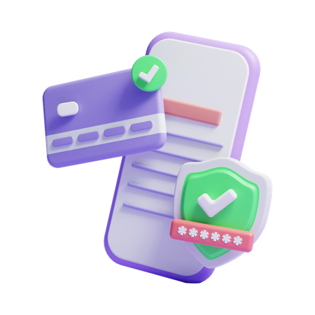 Card Payment Security  3D Icon