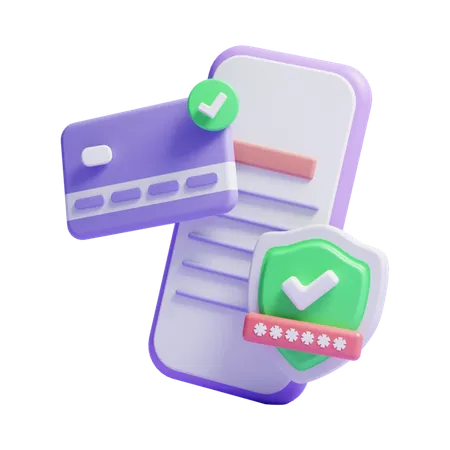 Card Payment Security  3D Icon