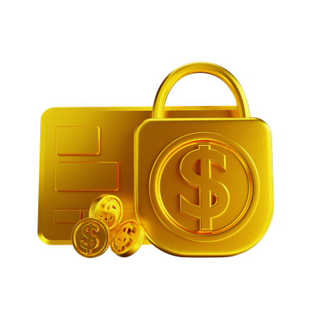 Card Payment Security 3D Illustration