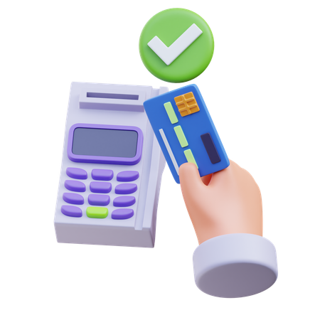 Card Payment Success  3D Icon
