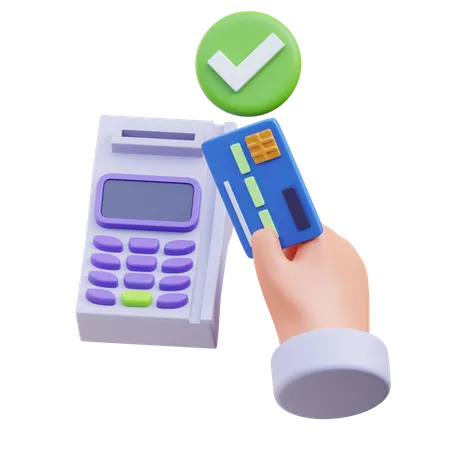 Card Payment Success 3 D Icon 3D Icon