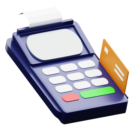 Card Payment Terminal  3D Icon