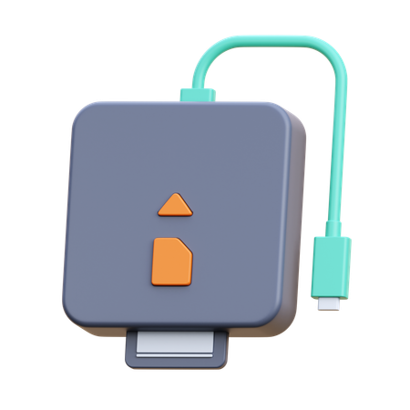 Card Reader  3D Icon