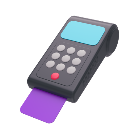 Card Reader  3D Illustration