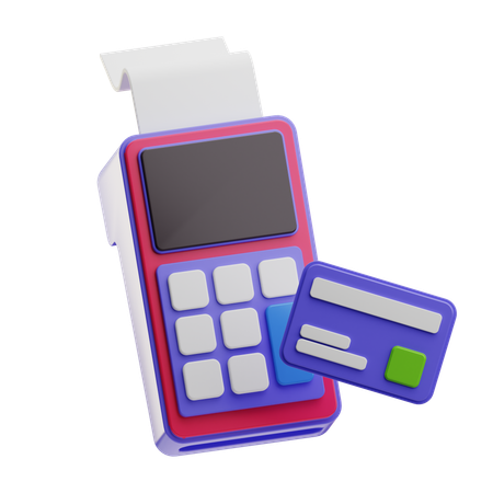 Card Swipe Machine  3D Icon