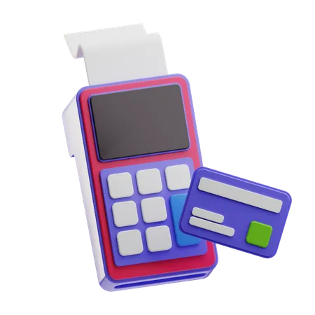 Card Swipe Machine  3D Icon