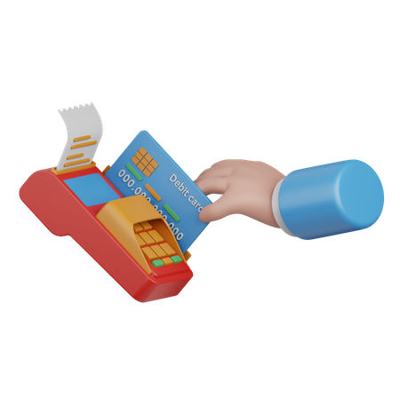 Card Swipe Machine  3D Icon