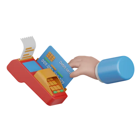 Card Swipe Machine  3D Icon