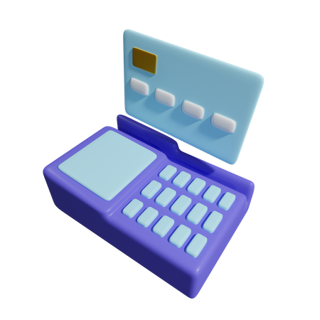 Card Swipe Machine  3D Icon