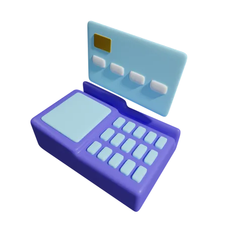 Card Swipe Machine  3D Icon