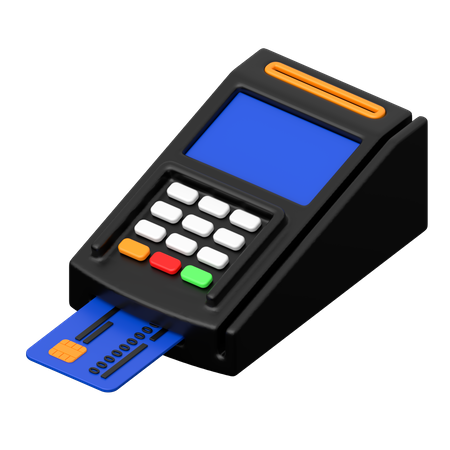 Card Swipe Machine  3D Icon