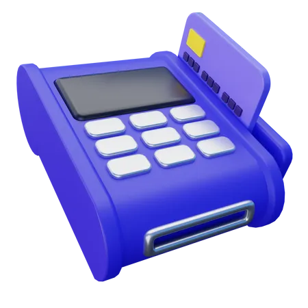 Card Swipe Machine  3D Icon