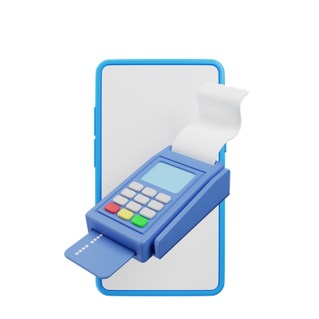 Card Swipe Machine  3D Icon