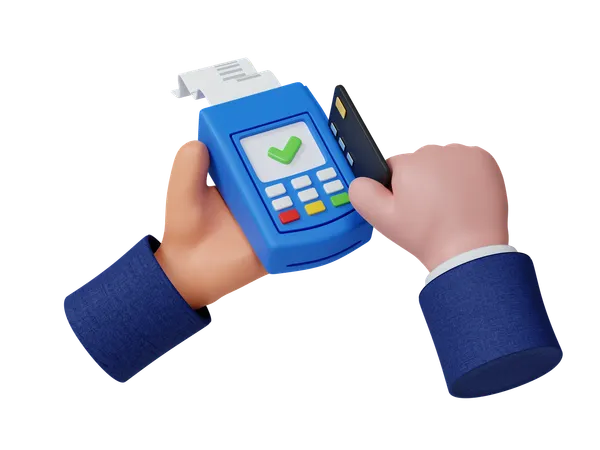 Card Swipe Machine  3D Icon