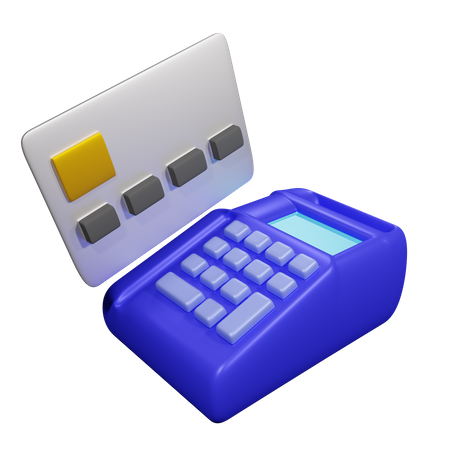 Card Swipe Machine  3D Icon