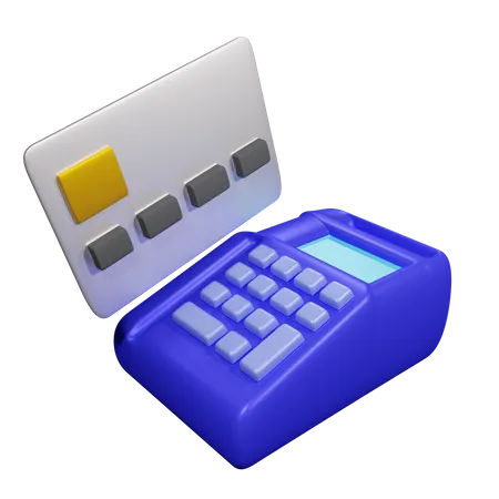 Card Swipe Machine  3D Icon