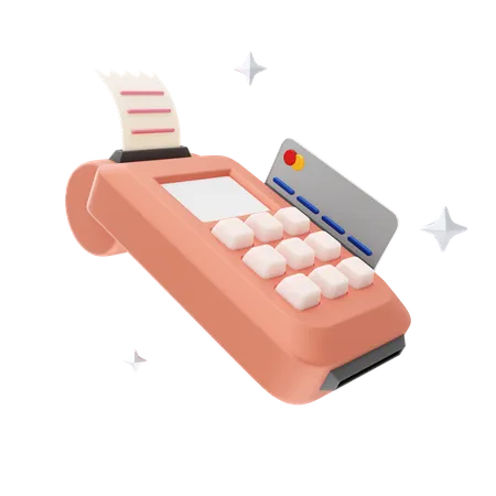 Card Swipe Machine  3D Icon