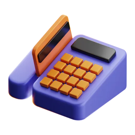 Card Swipe Machine  3D Icon