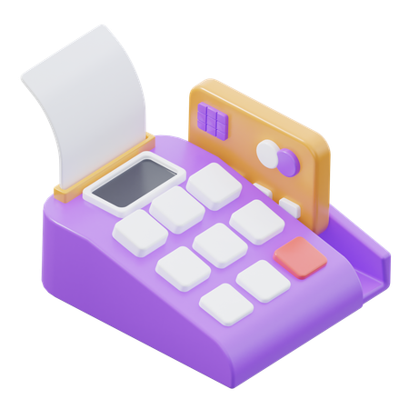 Card Swipe Machine  3D Icon