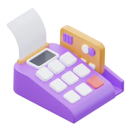 Card Swipe Machine  3D Icon