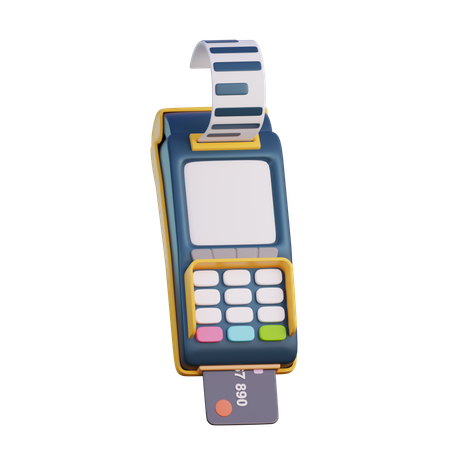 Card Swipe Machine  3D Icon