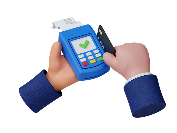 Card Swipe Machine  3D Icon