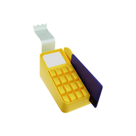 Card Swipe Machine  3D Icon