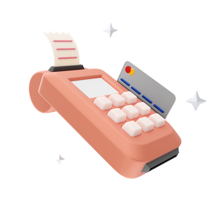 Card Swipe Machine  3D Icon