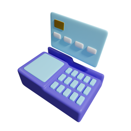 Card Swipe Machine  3D Icon