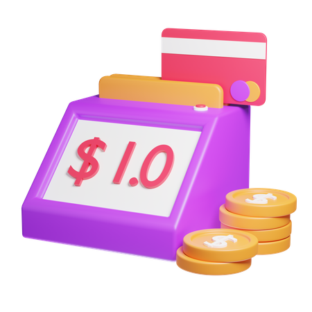 Card Swipe Machine  3D Icon